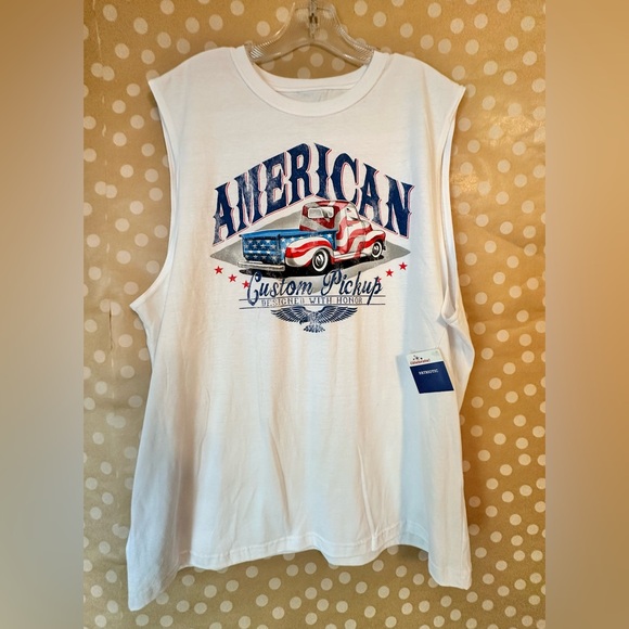 Celebrate Other - NWT White Cotton Sleeveless Men’s Shirt Size L